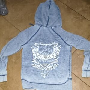 Boho Roxy Light Blue Graphic Hoodie